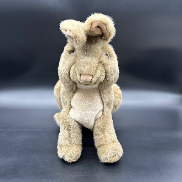 Vintage Folkmanis Realistic Rabbit Hand Puppet Stuffed Animal Plush Bunny - Picture 3 of 11